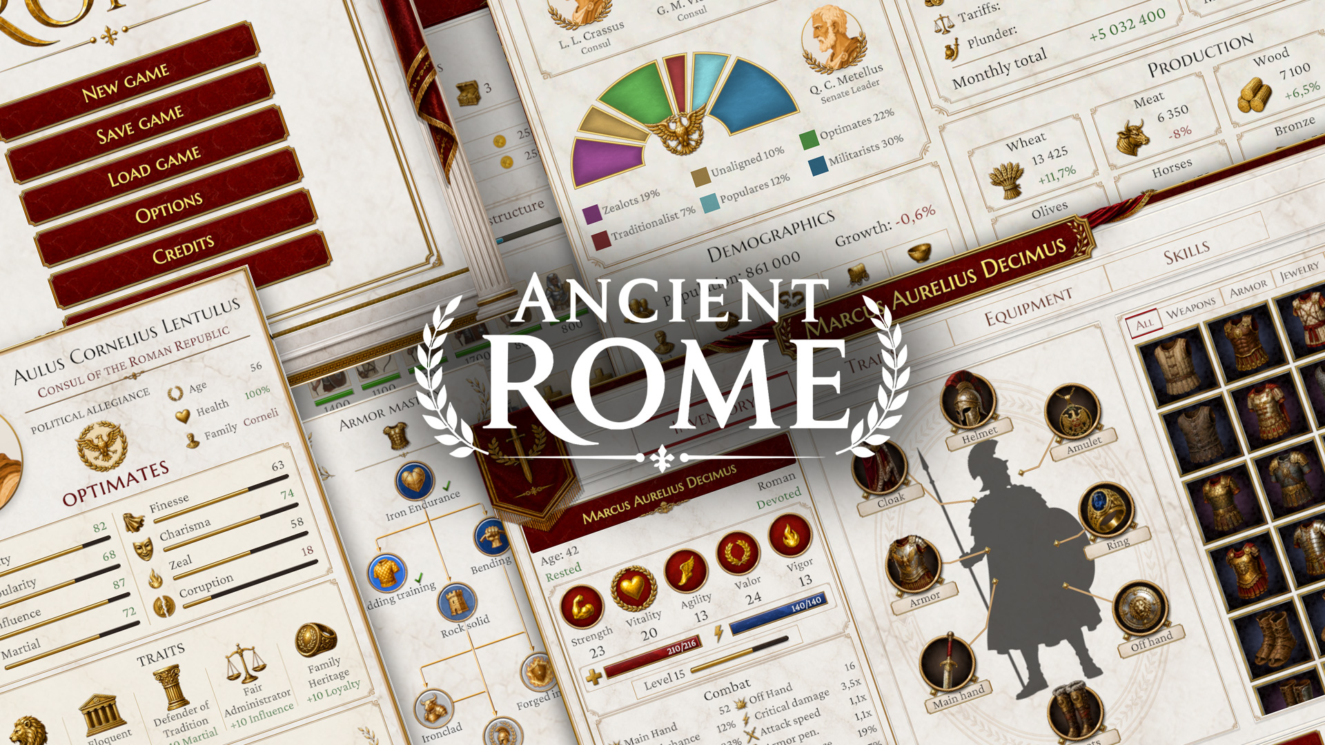 Ancient Rome UI